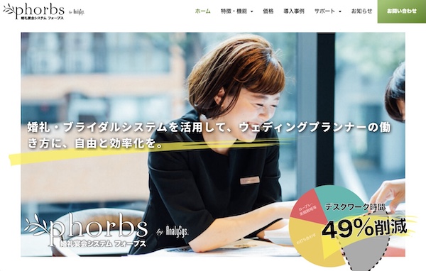 株式会社AnalySys.のTOP画面のキャプチャ