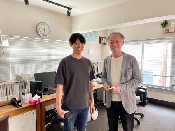 貝沼氏と成瀬氏の2ショット画像