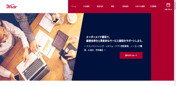 YNS公式HPのキャプチャ
